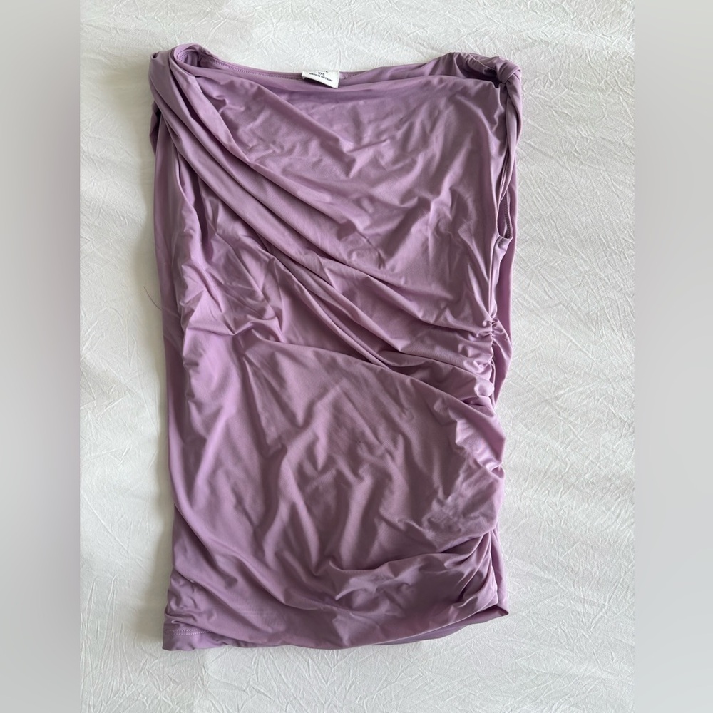 Abercrombie purple lilac high neck top
